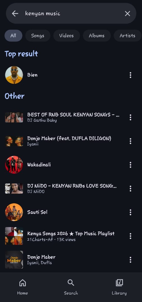 YungMusic Search